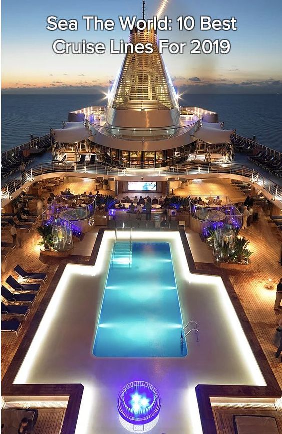 A luxurious cruise ship sailing past an iconic landmark, symbolizing the global journey of a world cruise.
